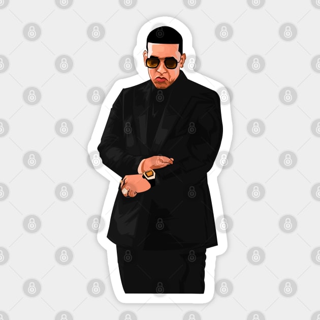 Daddy Yankee Sticker by Paul Draw